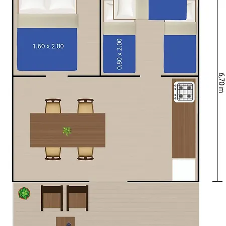 Kamp alanı Easyatent Safari Tents Bijela Uvala *